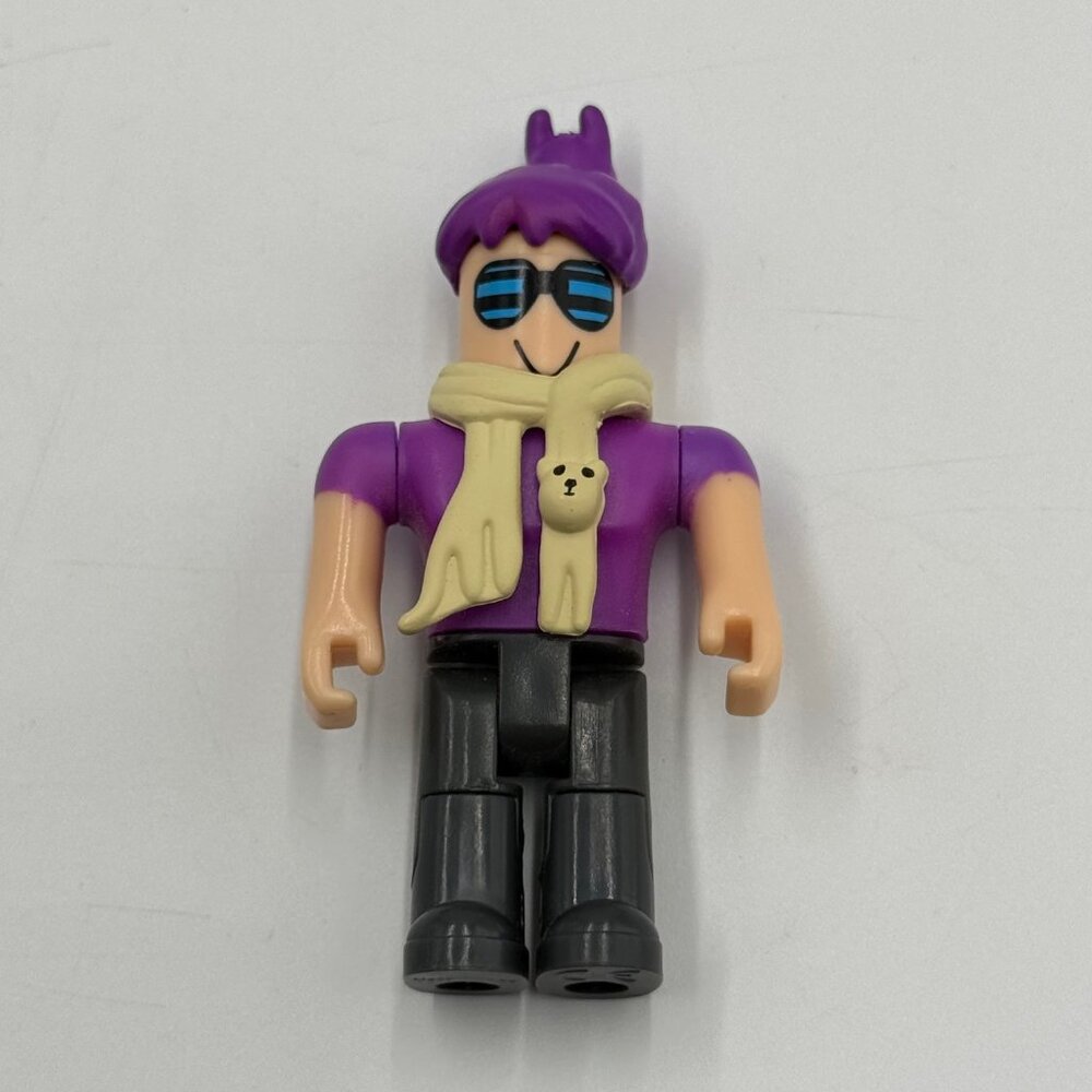 Roblox Brighteyes Series 2 Figure Purple Hair With Cat Scarf Bright Eyes NO CODE